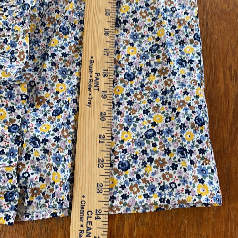 ENGLISH FACTORY Blue Floral Print Ruffle Top - Picture 10 of 10